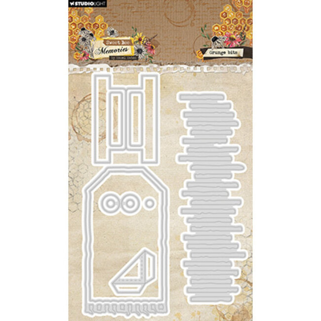 Studio Light - Hazel Eaton HE Cutting dies Grunge Bits Sweet Bee Memories nr.959