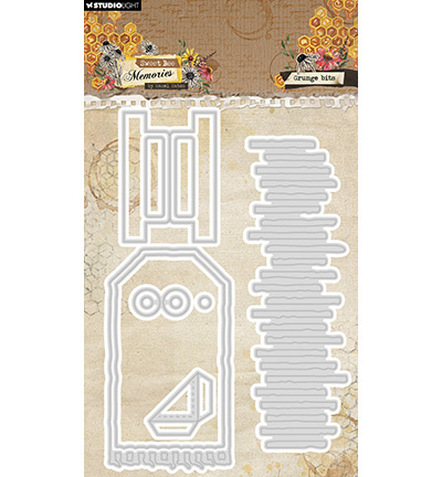 Studio Light - Hazel Eaton HE Cutting dies Grunge Bits Sweet Bee Memories nr.959