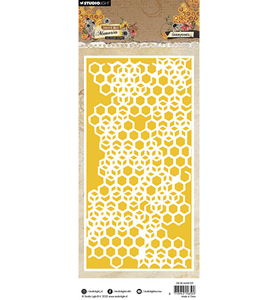 Studio Light - Hazel Eaton HE Mask Honeycomb Sweet Bee Memories nr.329