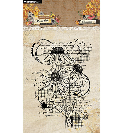 Studio Light - Hazel Eaton HE Clear Stamp Echinacea Sweet Bee Memories nr.792