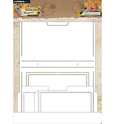 Studio Light - Hazel Eaton HE Stencil Memory Journal Sweet Bee Memories nr.06