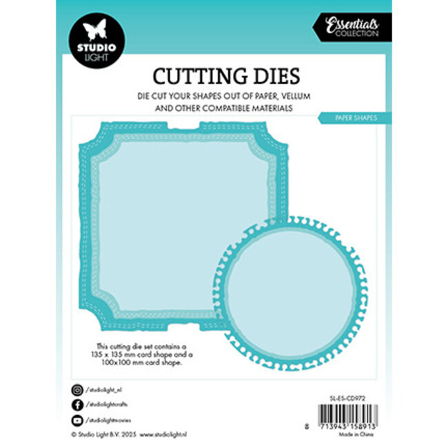 Studio Light SL Cutting Die Paper Shapes Essentials nr.972