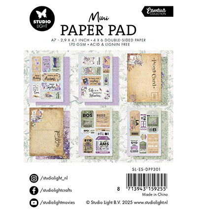Studio Light SL Mini Paper Pad Happy Memories Essentials nr.301