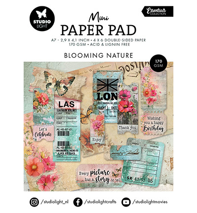 Studio Light Mini Paper Pad Blooming Nature Essentials nr.303