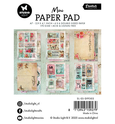 Studio Light Mini Paper Pad Blooming Nature Essentials nr.303