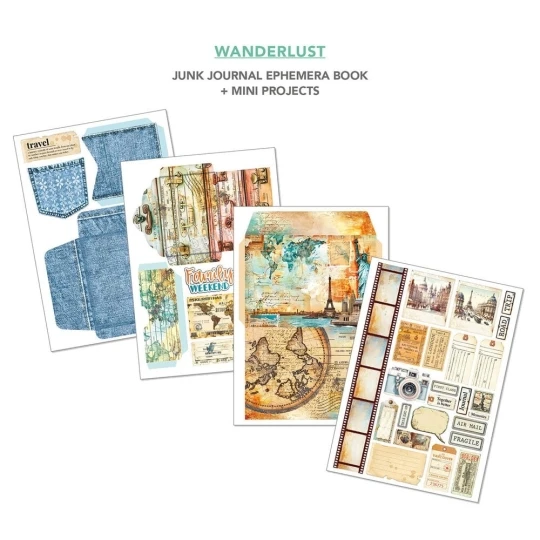 Ciao Bella Wanderlust A4 -  Junk Journal Ephemera Book - Ciao Bella