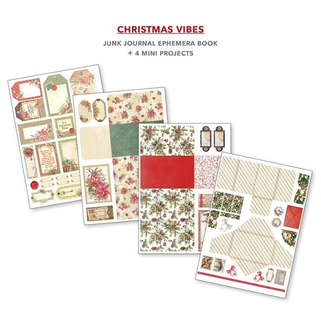 Ciao Bella Magic Christmas A4 - Junk journal ephemera book -Ciao Bella