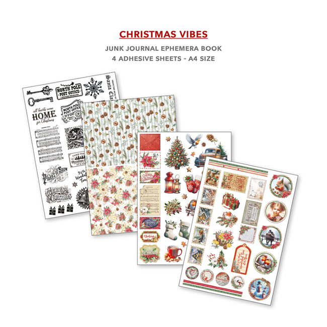 Ciao Bella Magic Christmas A4 - Junk journal ephemera book -Ciao Bella