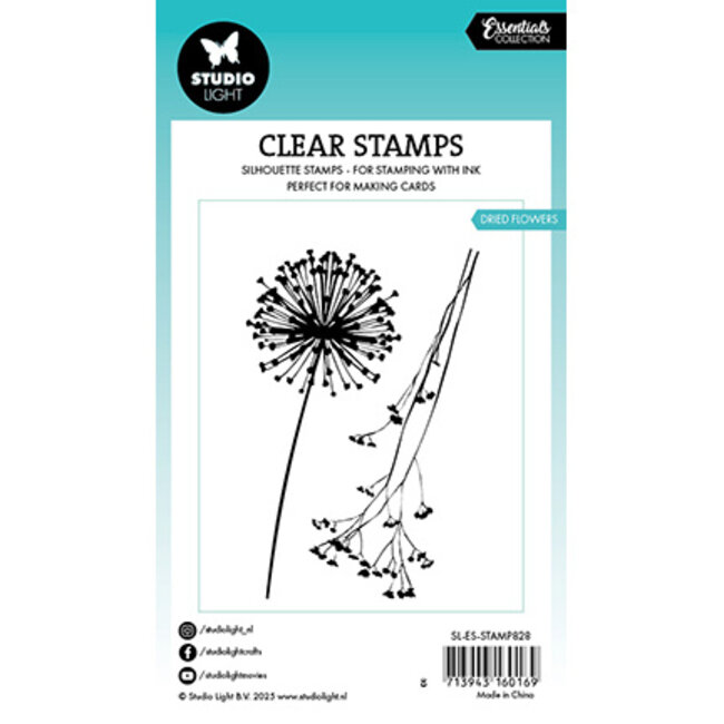 Studio Light SL Clear Stamp Dried flowers Essentials nr.828