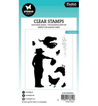 Studio Light SL Clear Stamp Chickens Essentials nr.831