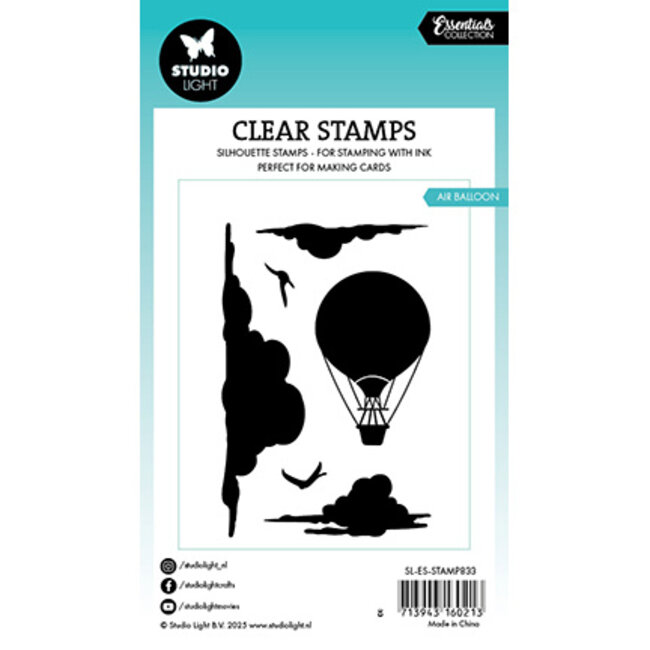 Studio Light SL Clear Stamp Air balloon Essentials nr.833