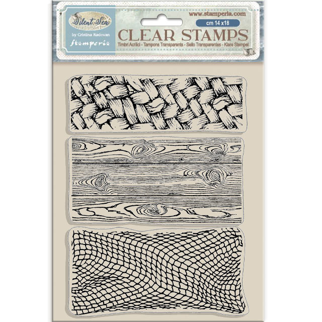 Stamperia Acrylic stamp cm 14x18 - Silent Sea 3 textures