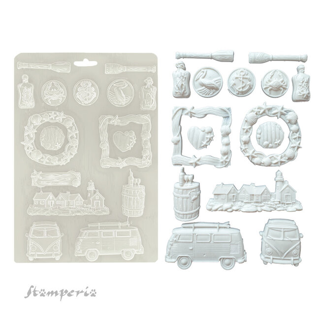 Stamperia Soft Mould A4 - Silent Sea
