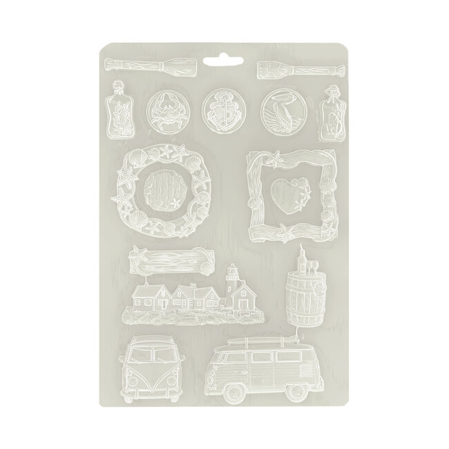 Stamperia Soft Mould A4 - Silent Sea