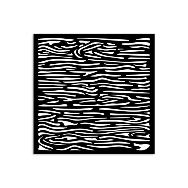 Stamperia Thick stencil cm 12X12 - Silent Sea wood pattern