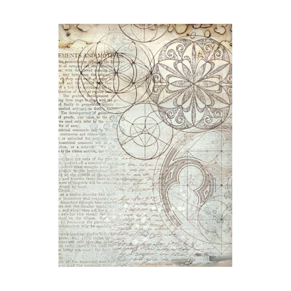 Stamperia Selection 8 Rice paper A6 backgrounds - Silent Sea