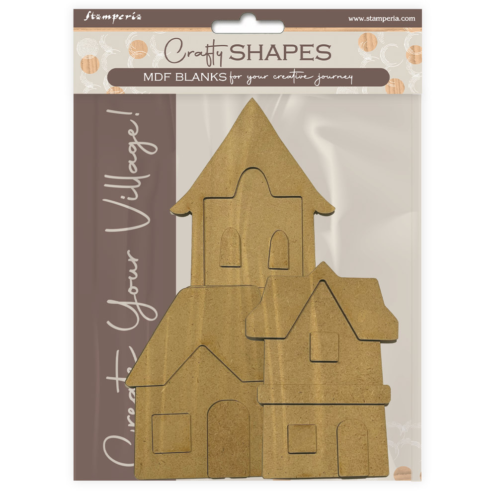 Stamperia Crafty shapes: Silent Sea House landscape