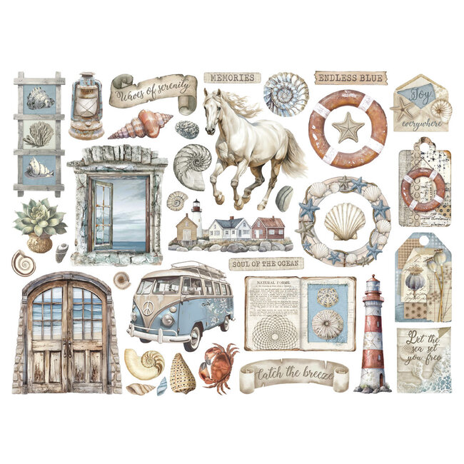 Stamperia Die cuts assorted - Silent Sea