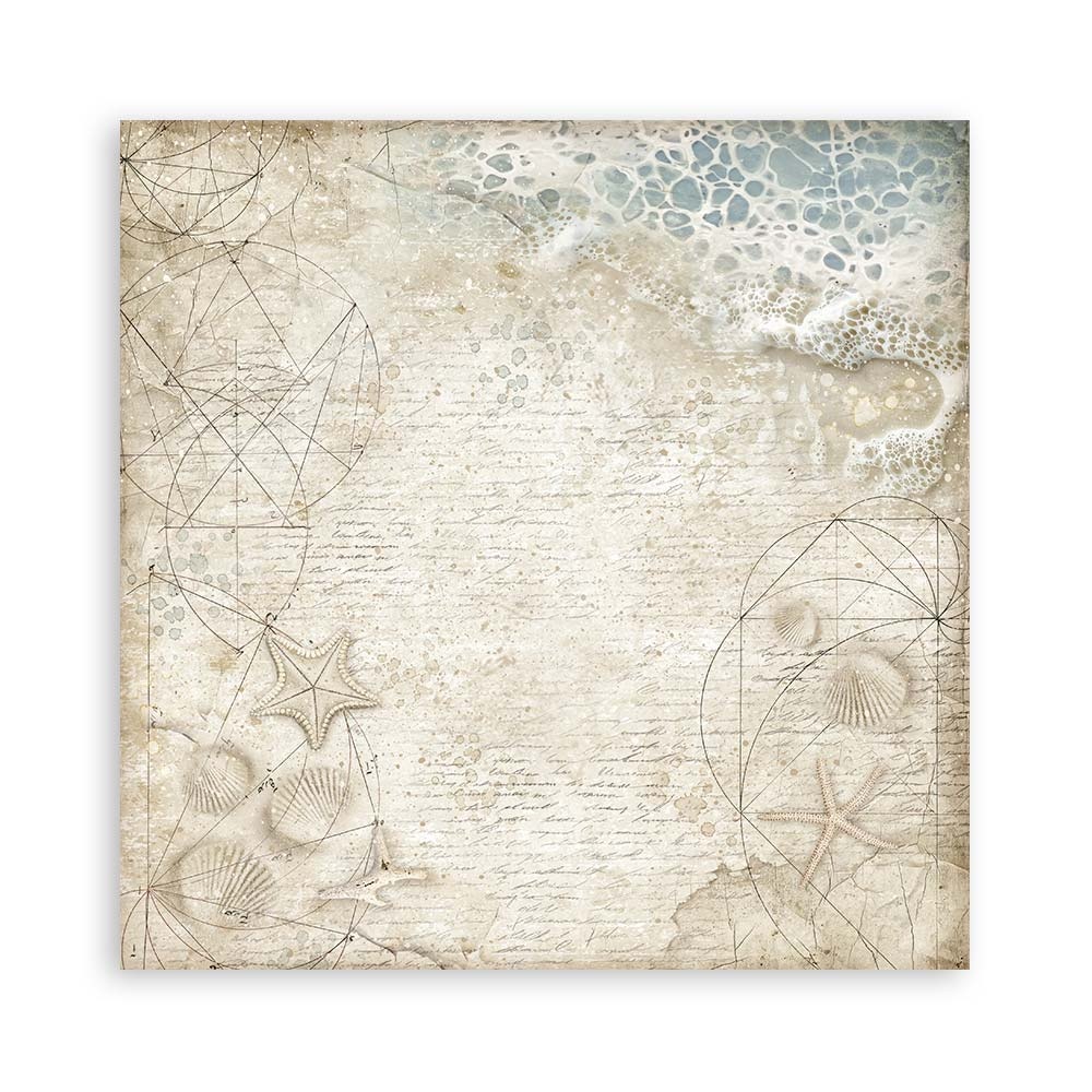 Stamperia Scrapbooking Pad 22 sheets cm 30,5x30,5 (12"x12") Single face - Silent Sea