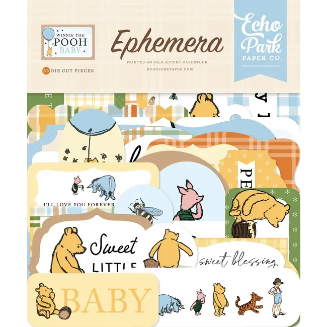 Echo Park Winnie The Pooh Baby Ephemera