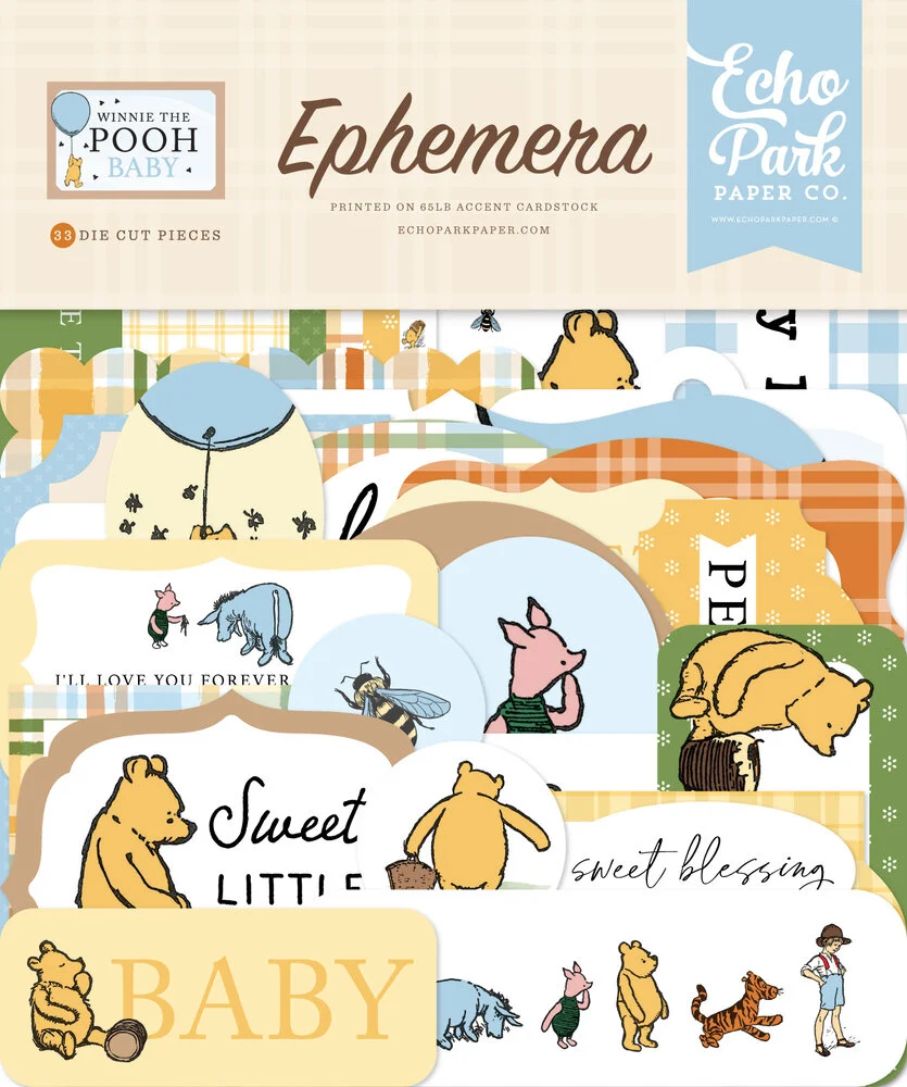 Echo Park Winnie The Pooh Baby Ephemera