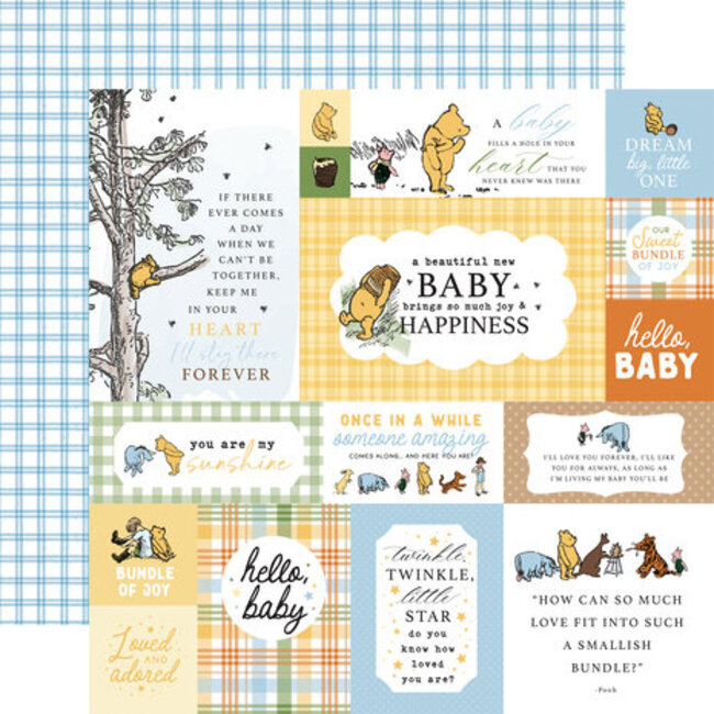 Echo Park Winnie The Pooh Baby 12x12 Inch Collection Kit