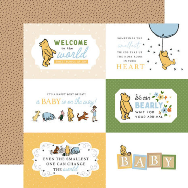 Echo Park Winnie The Pooh Baby 12x12 Inch Collection Kit