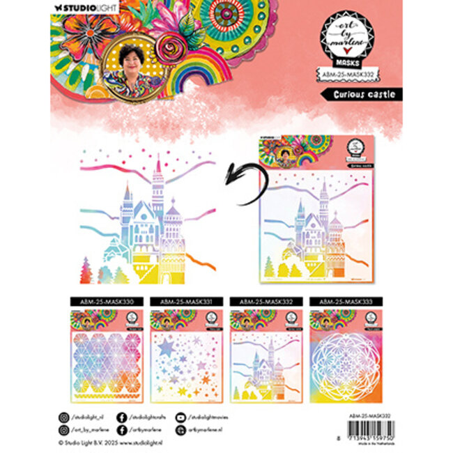 Studio Light  ABM Mask Curious castle Art by Marlene nr.332