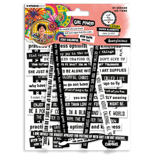 Studio Light ABM Paper Elements A lot of quotes Art by Marlene nr.21