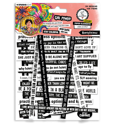 Studio Light ABM Paper Elements A lot of quotes Art by Marlene nr.21