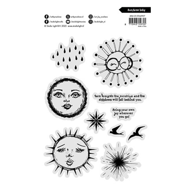 Studio Light  ABM Clear Stamp Sunshine baby Art by Marlene nr.817