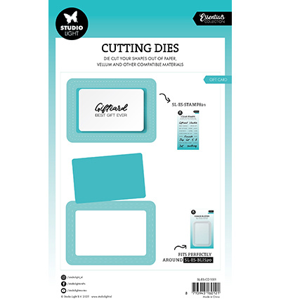 Studio Light  SL Cutting Die Gift card blister die Essentials nr.1001