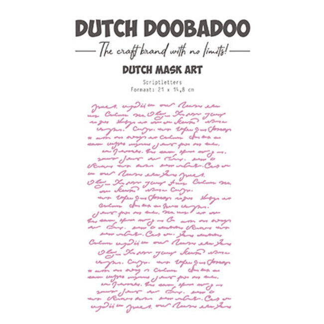 Dutch Doobadoo DDBD Mask Art Script Letters