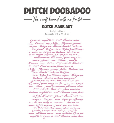 Dutch Doobadoo DDBD Mask Art Script Letters