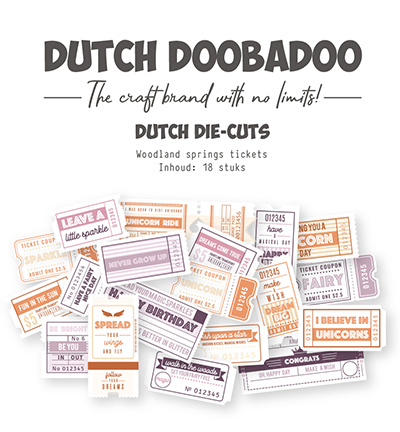 Dutch Doobadoo DDBD Die-cuts Tickets Woodland Springs