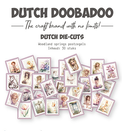 Dutch Doobadoo DDBD Die-cuts Spring Poststamps