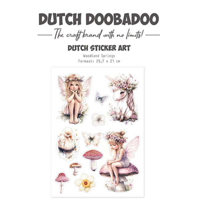 Dutch Doobadoo DDBD Transparent Stickers Woodland Springs
