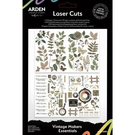 Arden Creative Studio Arden Creative Studio Vintage Makers Laser Cuts (90pcs)