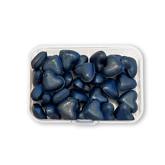 Stamperia Wax Refill gr 20 Heart shape - Pearl deep blue