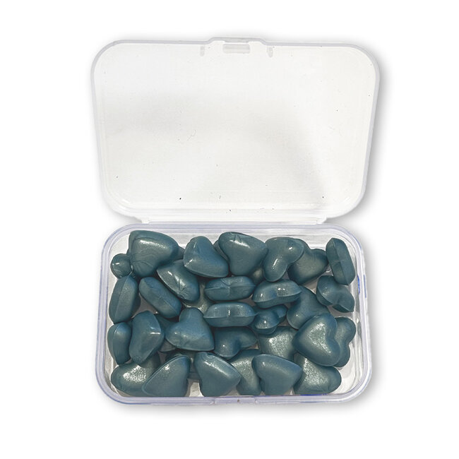 Stamperia Wax Refill gr 20 Heart shape - Pearl blue