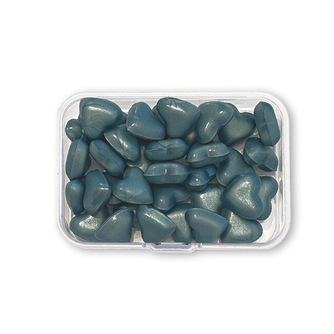 Stamperia Wax Refill gr 20 Heart shape - Pearl blue