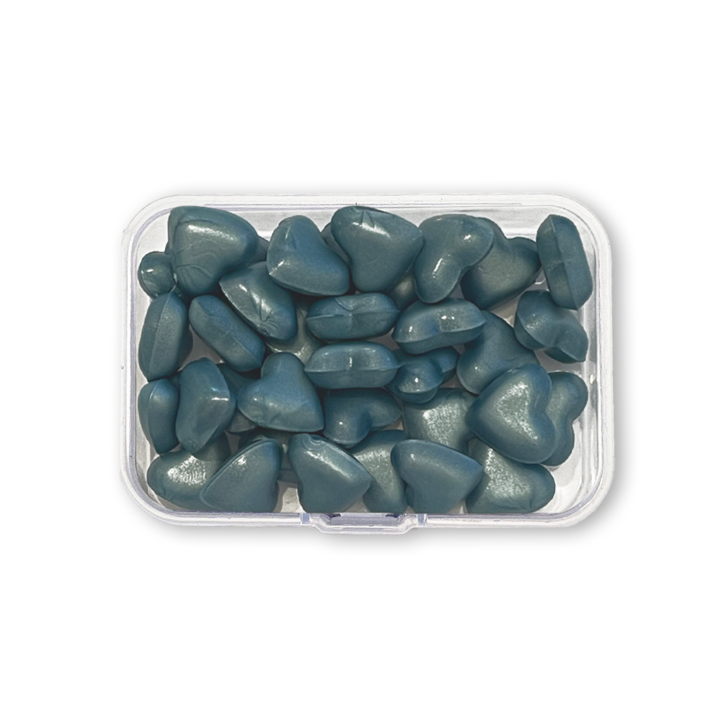 Stamperia Wax Refill gr 20 Heart shape - Pearl blue