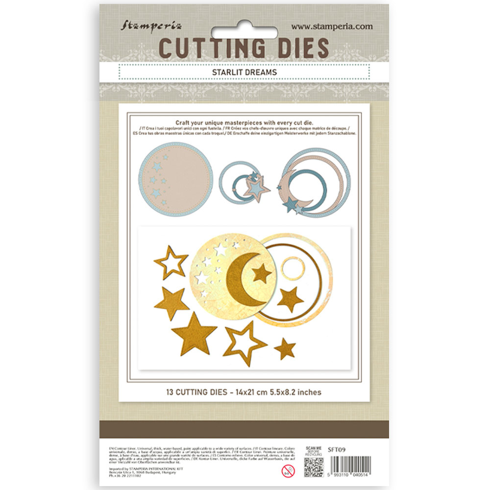 Stamperia Cutting Dies A5 - Starlit Dreams