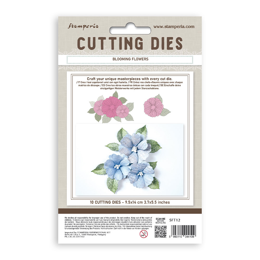 Stamperia Cutting Dies A6 - Blooming flowers