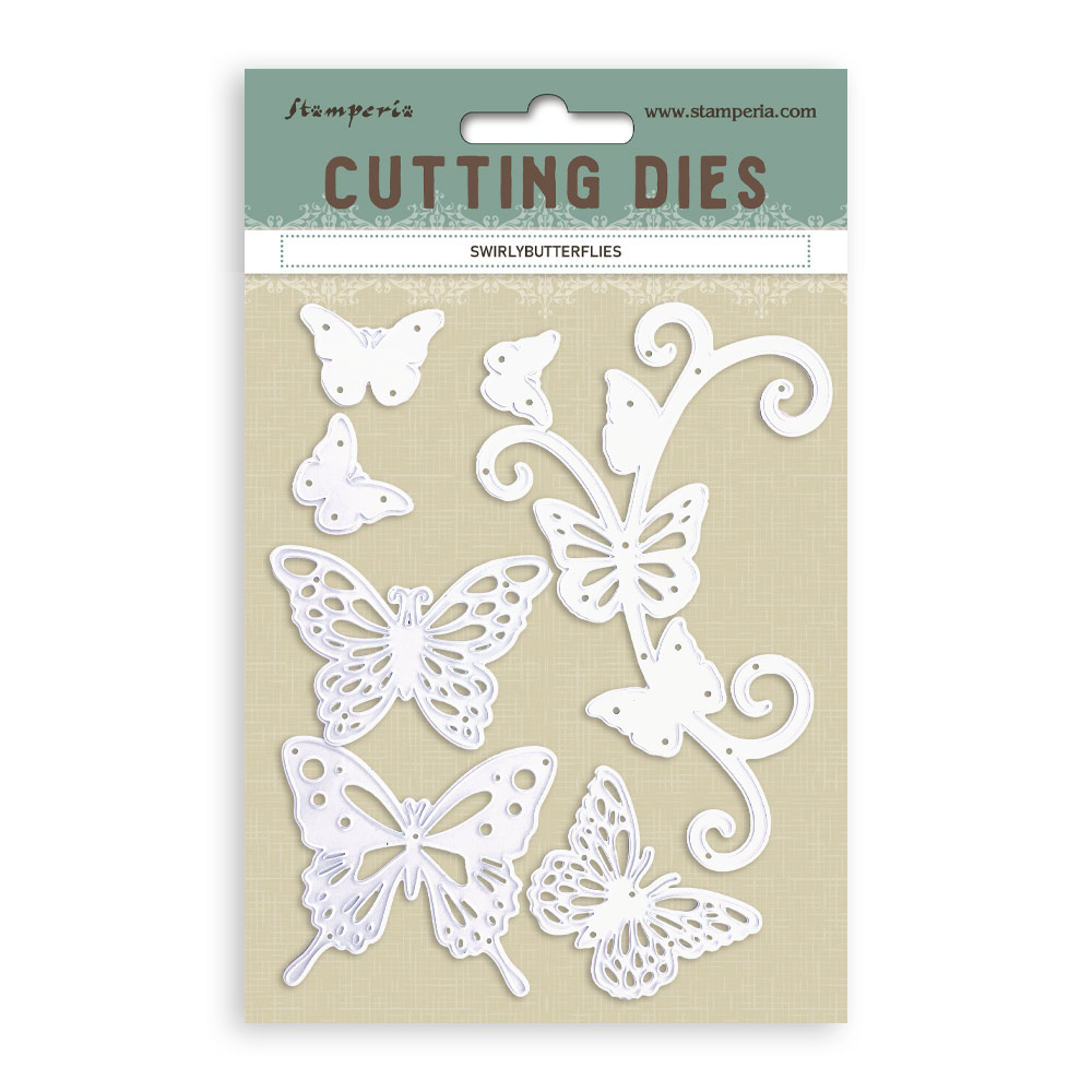 Stamperia Cutting Dies A6 - Swirly butterflies