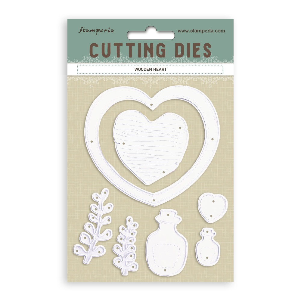 Stamperia Cutting Dies A6 - Wooden heart