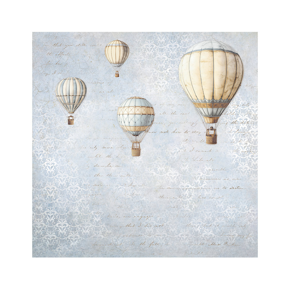 Stamperia Pack 4 sheets fabric cm 30x30 - Timeless