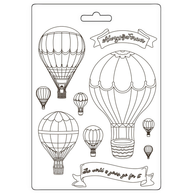 Stamperia Soft Mould A5 - Timeless balloons