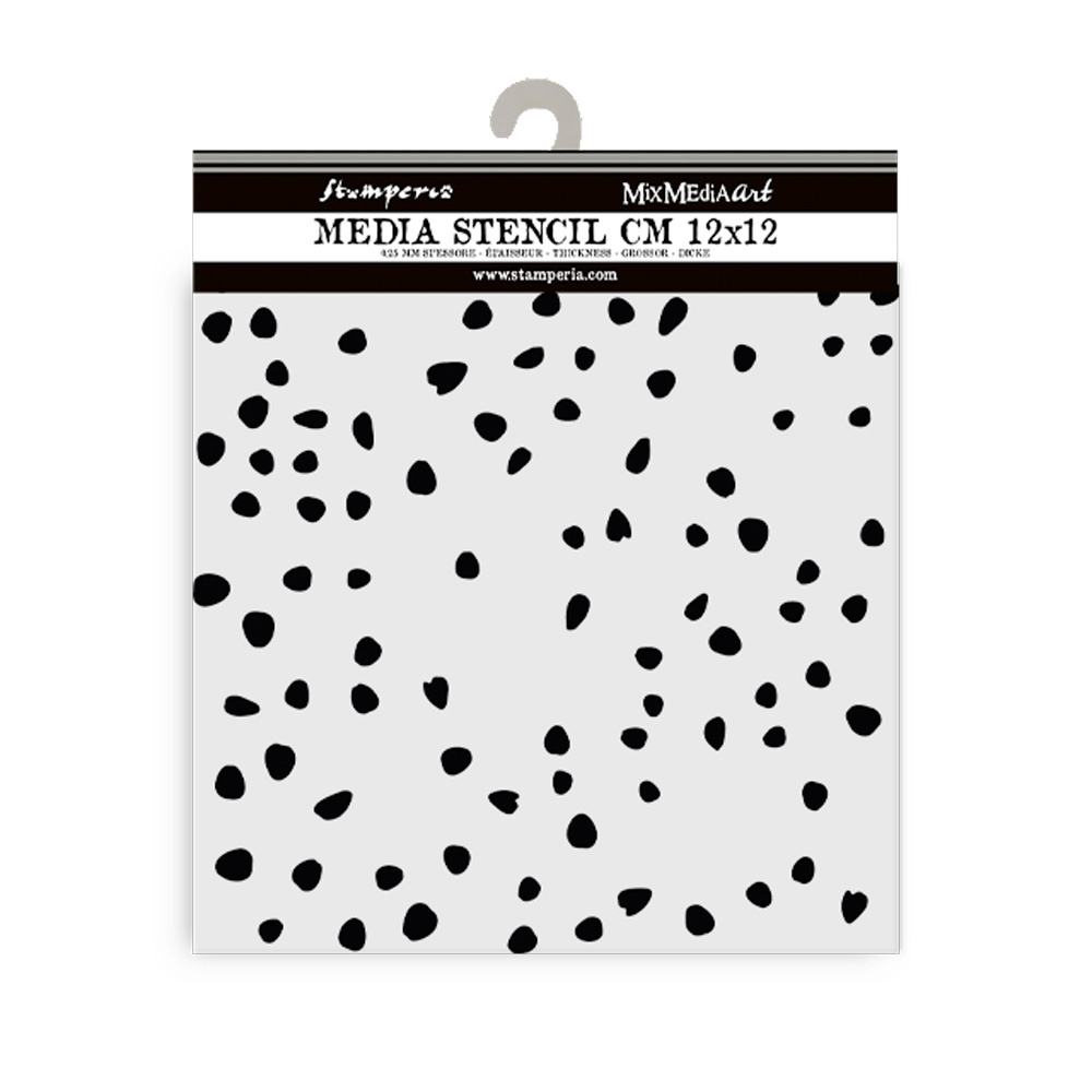 Stamperia Thick stencil cm 12X12 - Timeless petals texture