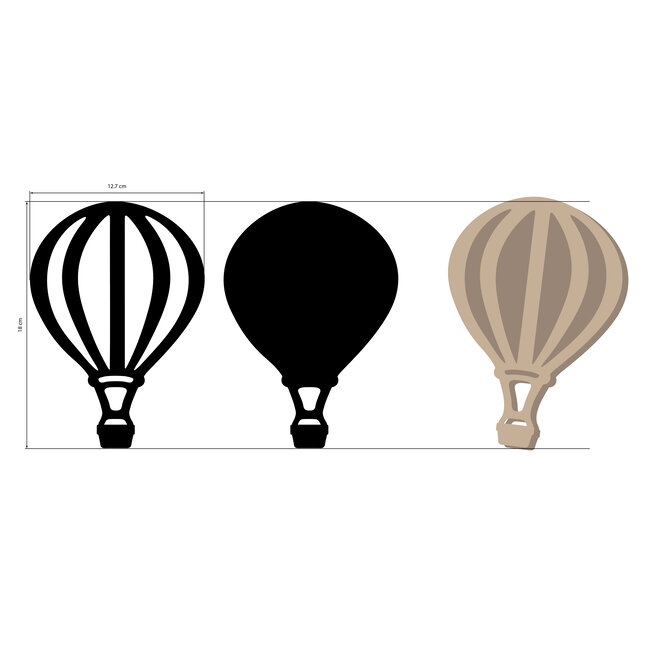 Stamperia Crafty shapes: Timeless air balloon
